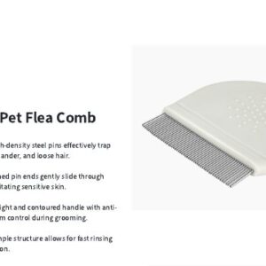 Fine-Toothed Pet Flea Comb