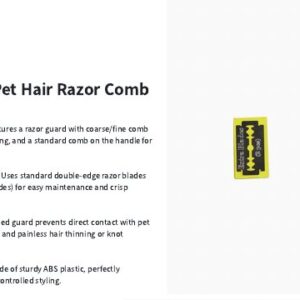 Dual-Sided Hair Razor Comb