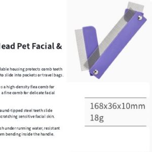 Folding Facial & Flea Comb