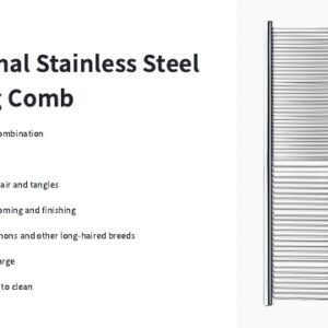 Professional Stainless Steel Grooming Comb