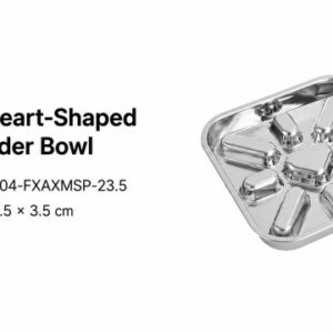 Square Heart-Shaped Slow Feeder Bowl
