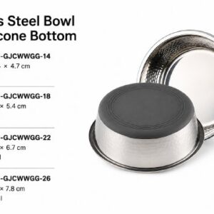 Stainless Steel Bowl with Silicone Bottom