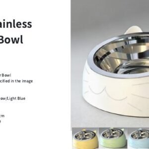 Raised Stainless Steel Cat Bowl