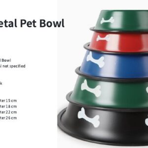Colorful Metal Pet Bowl