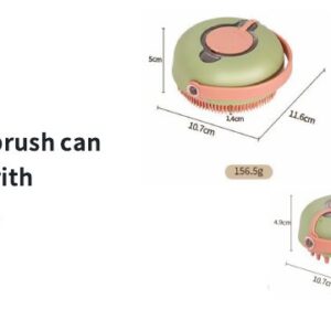 Shampoo-Dispensing Pet Bath Brush