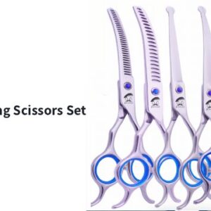 Pet Grooming Scissors Set - Blue