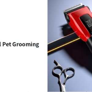 Professional Pet Grooming Clipper - Red & Black