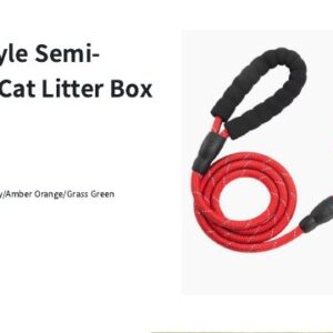 Crown-Style Semi-Enclosed Cat Litter Box
