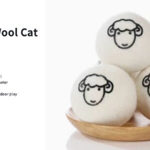 Natural Wool Cat Ball Toy