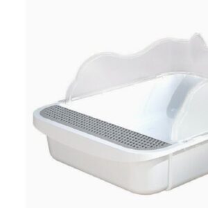 Semi-Enclosed Cat Litter Box