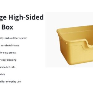 Extra-Large High-Sided Cat Litter Box