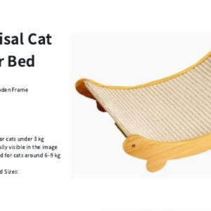 Curved Sisal Cat Scratcher Bed