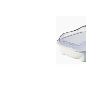 Clear-Lid Cat Litter Box