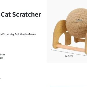 Rotating Cat Scratcher Ball Toy